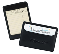 Black Vinyl Note Pad Jotters