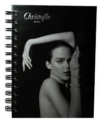 Full Color Silver Imprinted Spiral Notebook